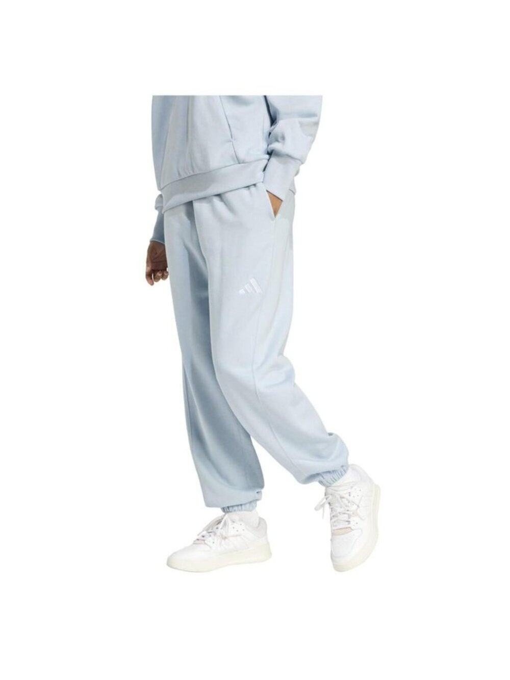 Adidas All Season Fleece Joggers - Light Blue XL.
